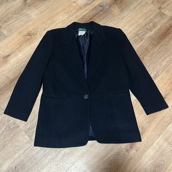Harvé Benard | Vintage 80s Wool Blazer - Picture 2 of 5